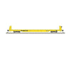 Atlas Trainman HO 20007969 62’ Short-Bulkhead Flatcar - TTX TTJX #82091 (yellow black) - Freight Cars