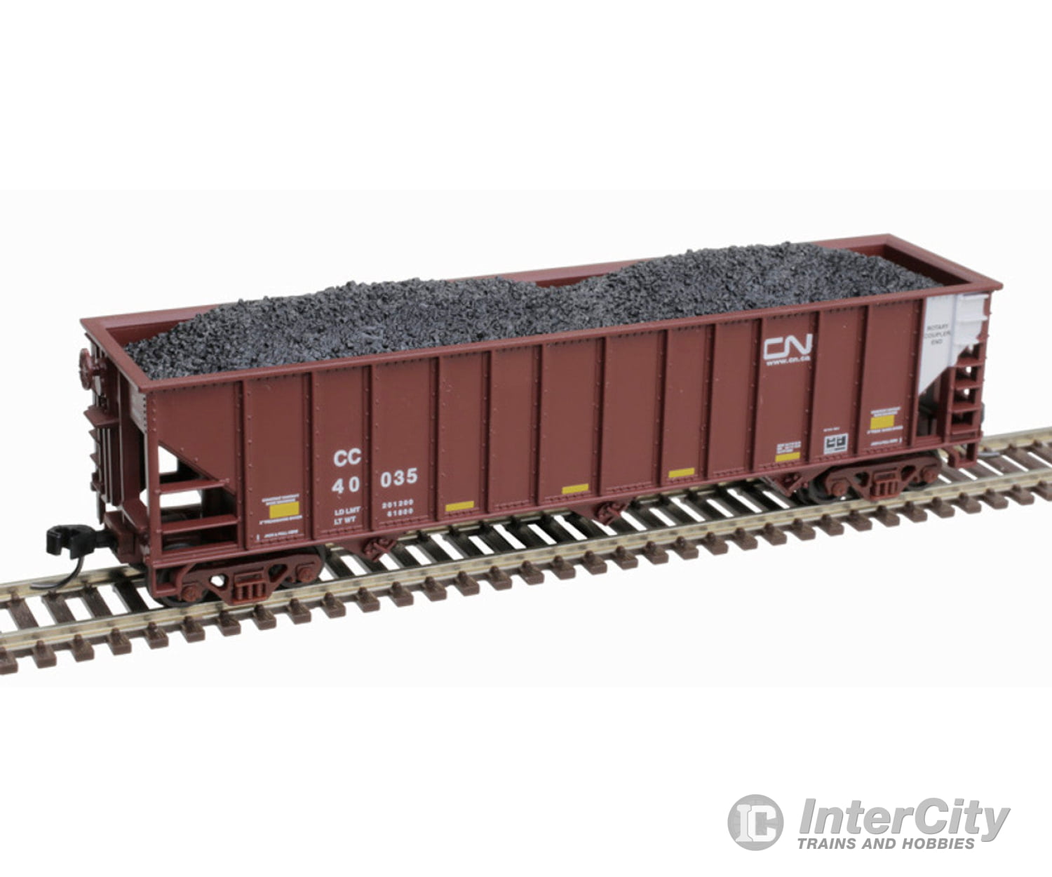 Atlas Trainman N 50005843 90 Ton Hopper Canadian National (Cc) #40001 Freight Cars