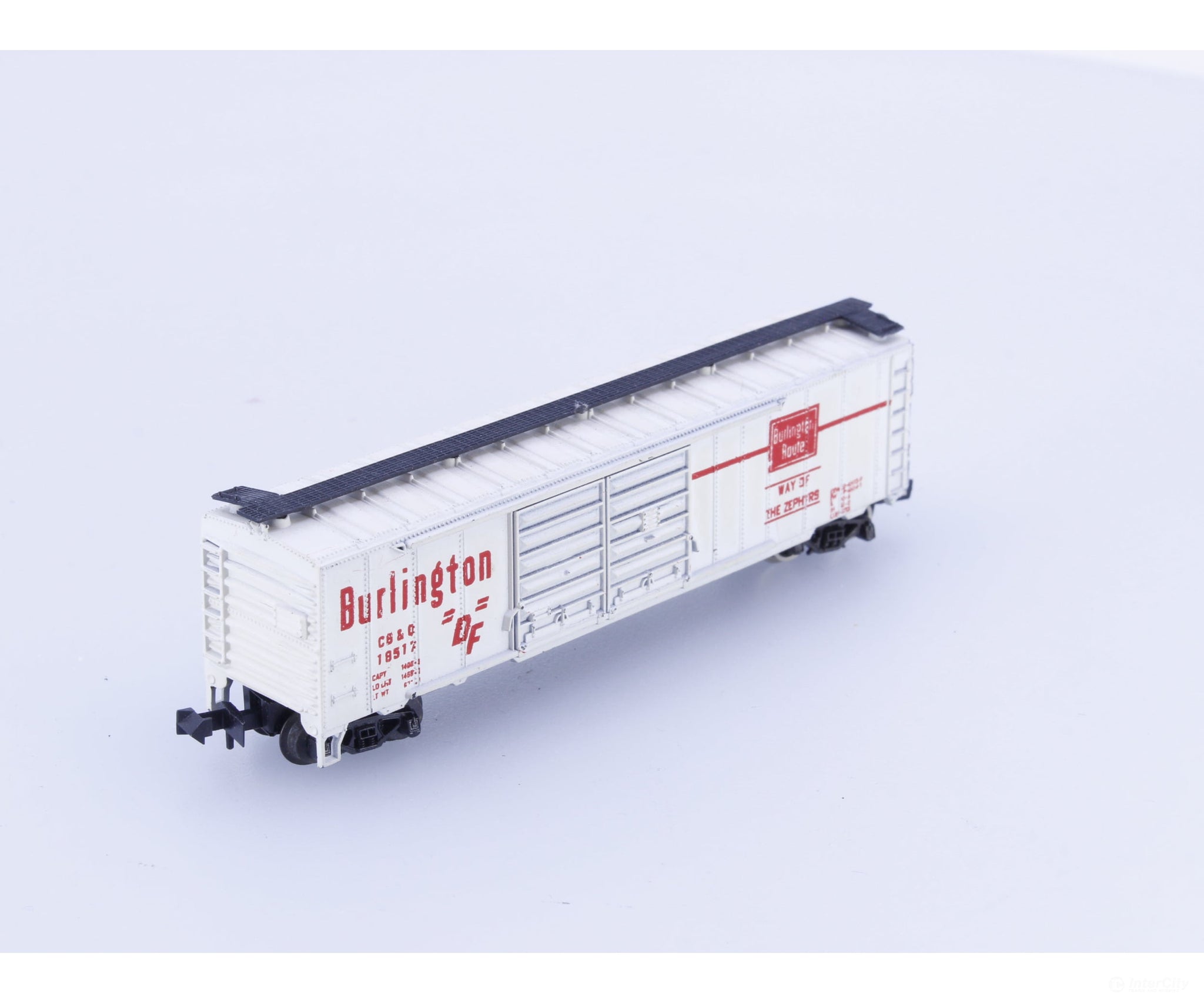 Aurora 4868 N 50’ Double Boor Boxcar Chicago Burlington and Quincey (CBQ) 18517 - Freight Cars
