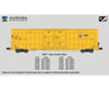 Aurora Miniatures 602028 N Greenbrier 7550 Cf 60’ Plate F Boxcar - Bkty 160019 (Up Yellow)