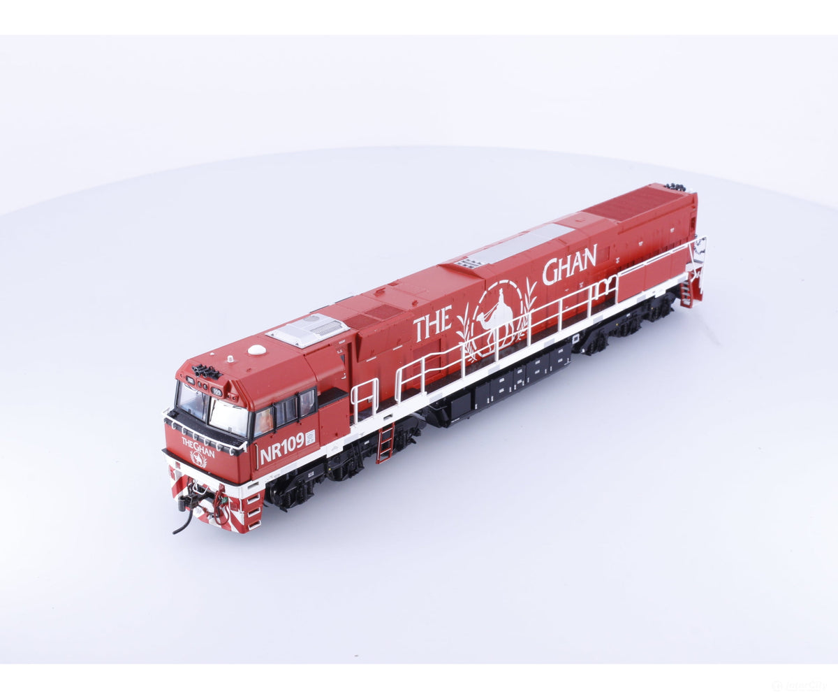 Auscision AM11408s HO NR Class Diesel Electric Locomotive The Ghan NR109 DCC & Sound - Locomotives