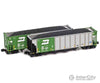 AZL 905706-1 Z Scale BN Autoflood III Hopper 555000 555081 Two-pack Freight Cars