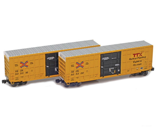AZL 915601-1 TTX New Logo Trinity (NSC) 50´ FBOX Box Car 505245,505312 Freight Cars