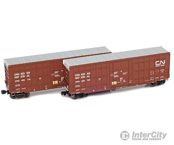 Azl 915604-1 Z-Scale Trinity Nsc 50’ Fbox Boxcar Cn Canadian National 2-Pc Set 405704 405713