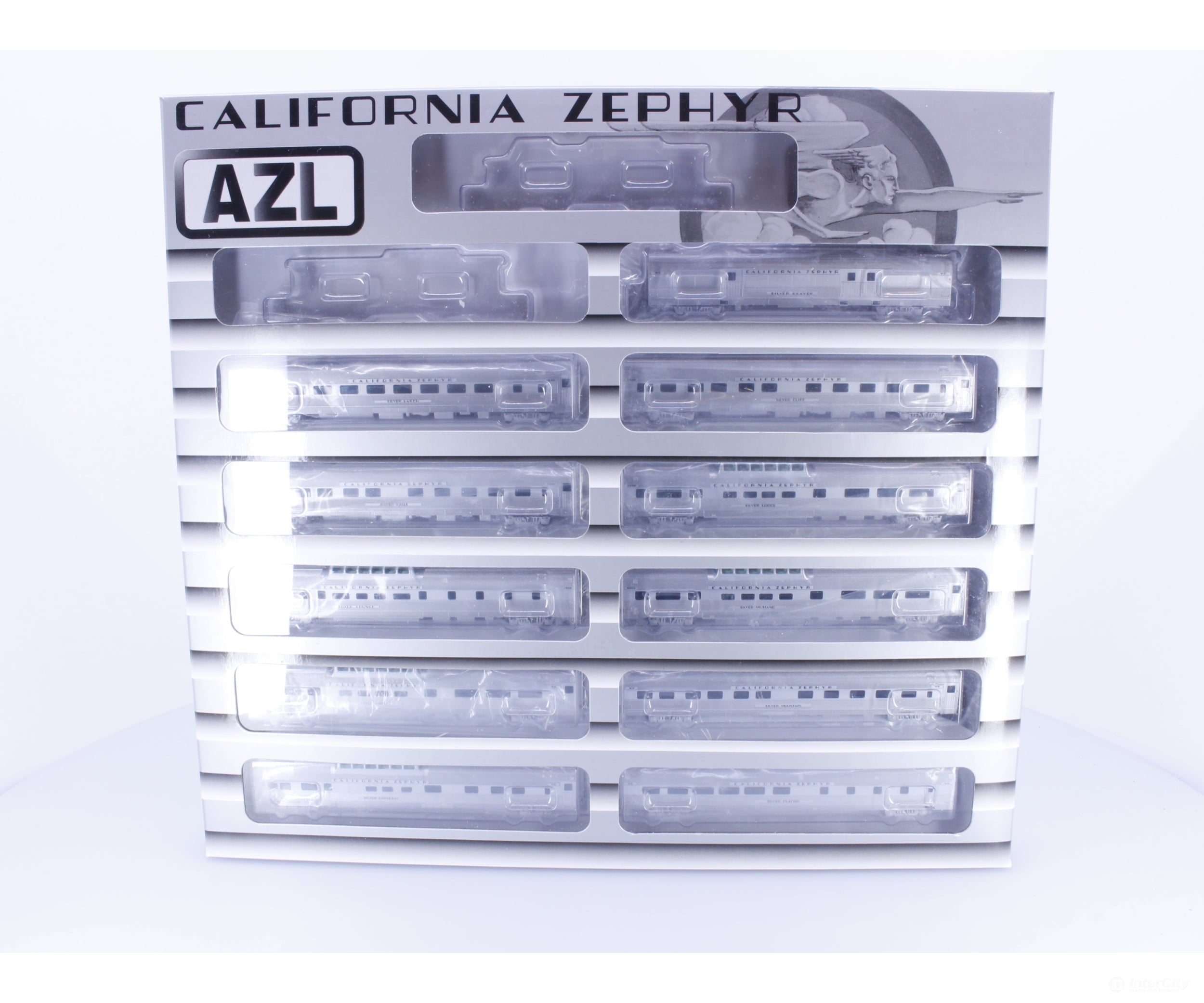 AZL AZLCZ11 Z 11 Piece California Zephyr Passenger Set Santa Fe (SF) Passenger Cars