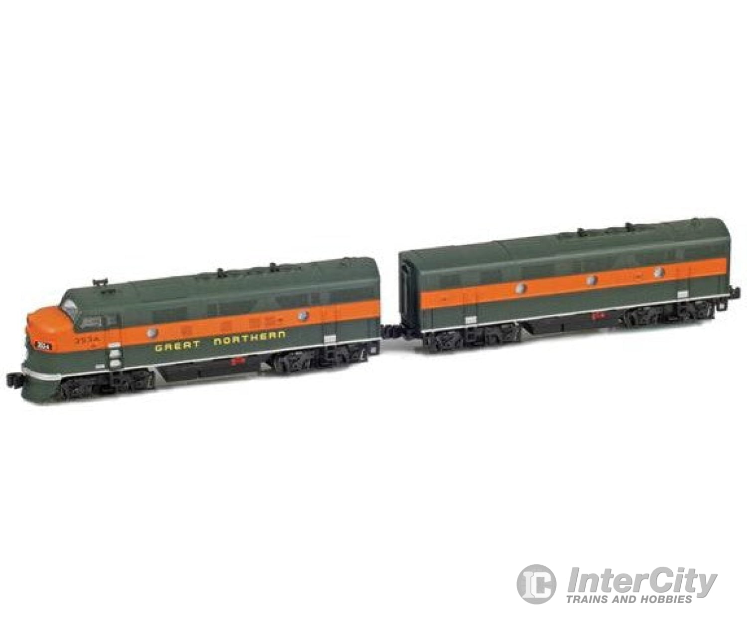 Azl Z Scale 62912-2 Great Northern F3A And F3B Set 356A 356B Locomotives