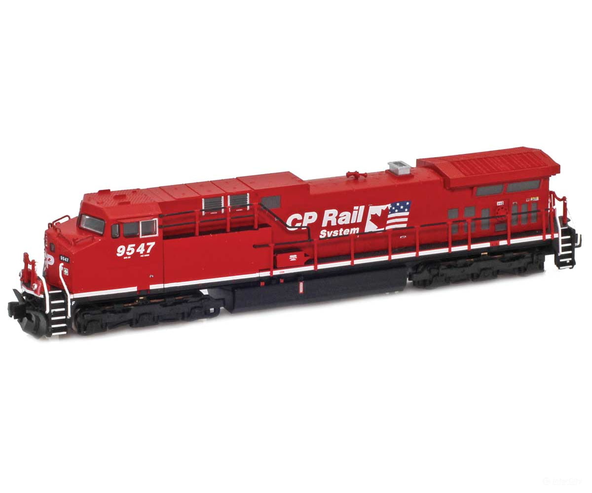 AZL Z-Scale 65201-1 Canadian Pacific (CP Rail System Flags) AC4400CW #9547 Locomotives