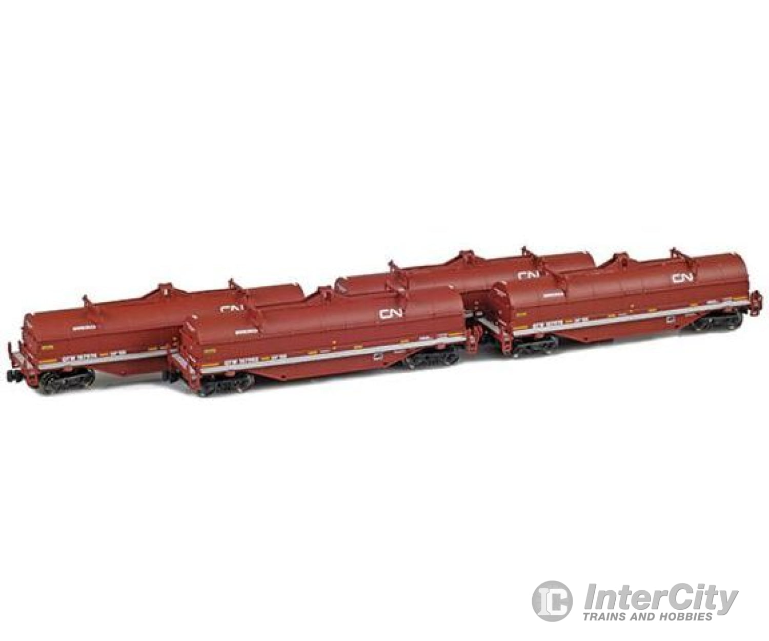 Azl Z Scale 913402-1 Gtw (Cn) 4-Car Set 187974/187975/187980/187982 Freight Cars