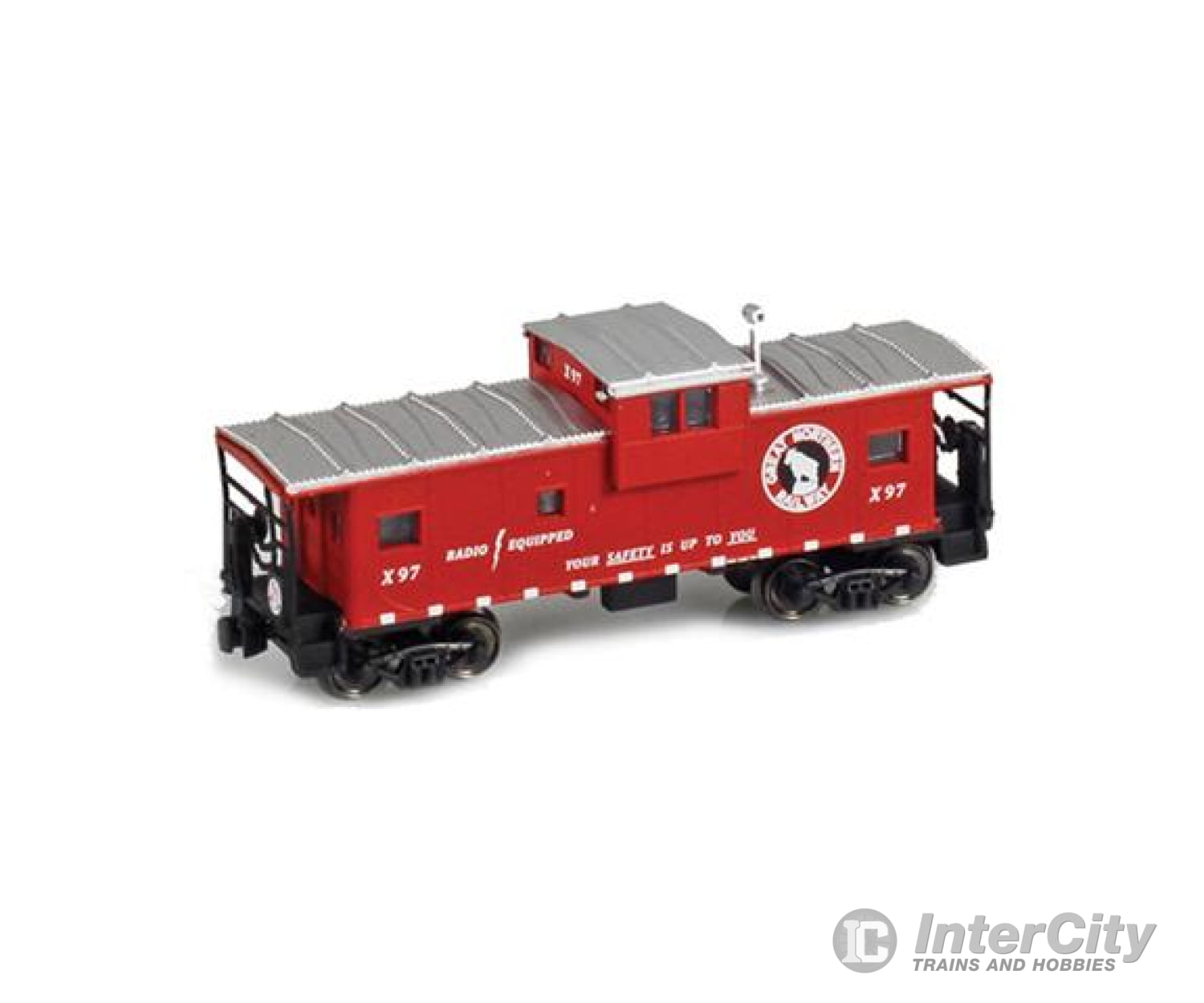 Azl Z Scale 921006-1 Wide Vision Caboose X97 Gn Freight Cars