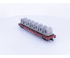 Bachmann 1199 HO 51’ Flat Car with Load Atchison Topeka and Santa Fe (ATSF) 96178 - Freight Cars