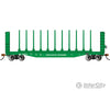 Bachmann 12903 52 Centerbeam Bulkhead Flatcar - Ready To Run -- Burlington Northern #615816 (Cascade