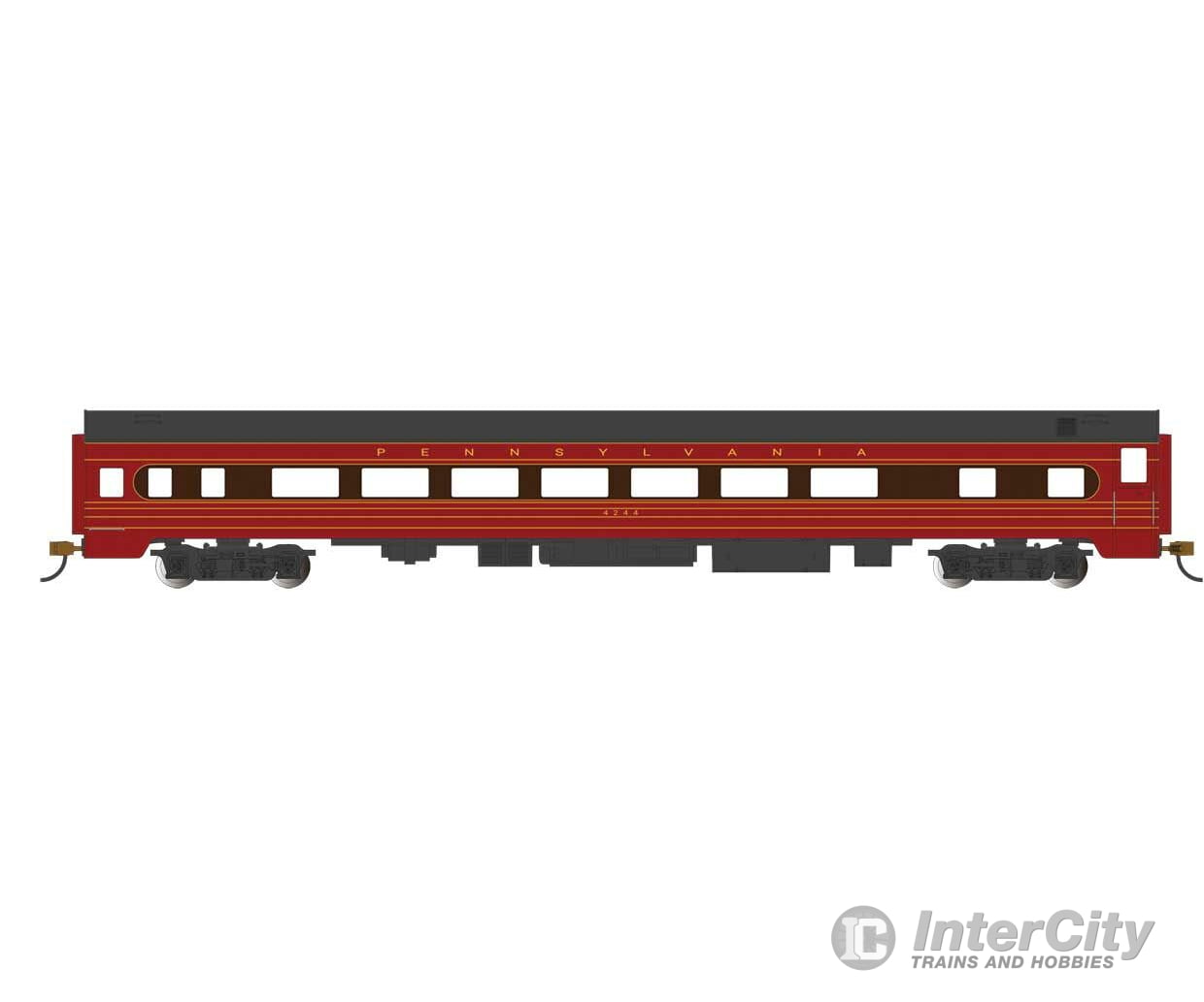 Bachmann 14211 85 Smooth-Side Coach With Interior Lights - Ready To Run -- Pennsylvania Railroad 1