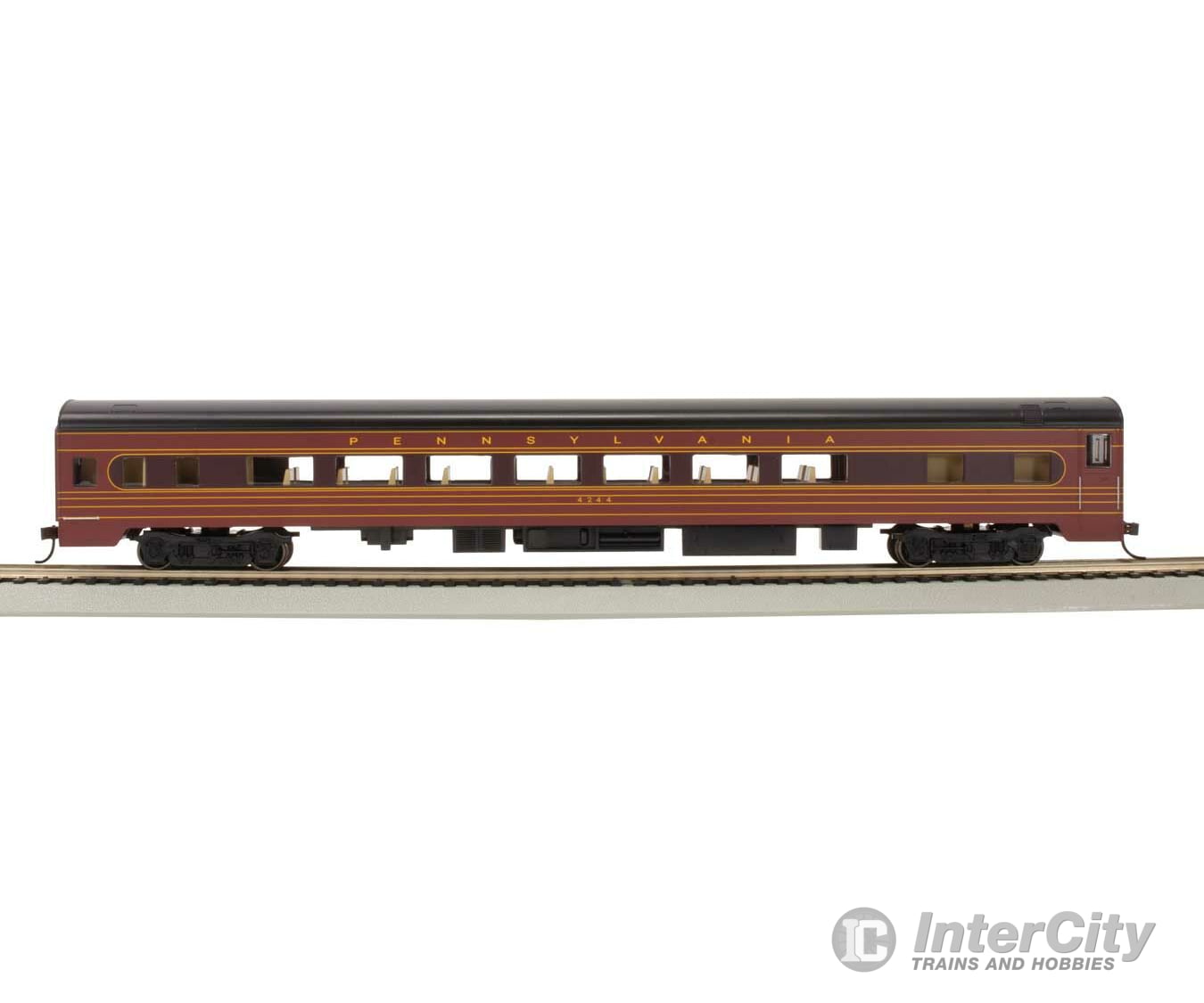 Bachmann 14211 85 Smooth-Side Coach With Interior Lights - Ready To Run -- Pennsylvania Railroad 1