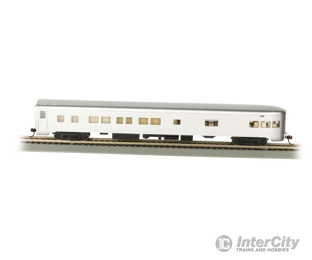 Bachmann 14308 85 Smooth-Side Observation W/Lights - Ready To Run -- Painted Unlettered (Aluminum)
