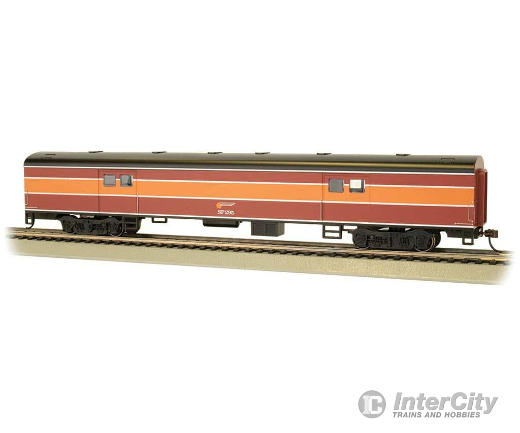 Bachmann 14404 72 Smooth-Side Baggage - Ready To Run -- Southern Pacific #295 (Daylight; Red Orange