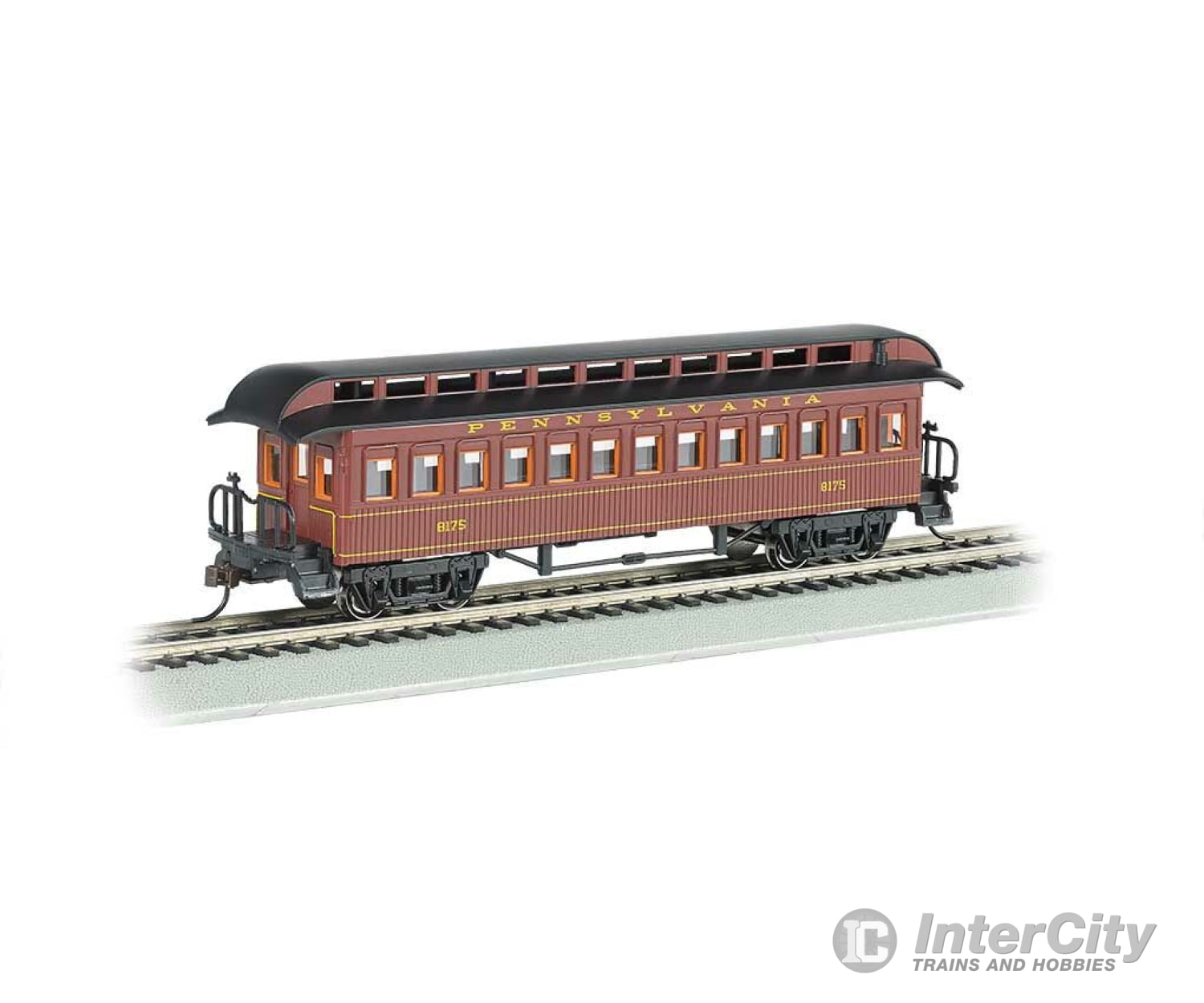 Bachmann 15102 Old Time Wood Coach With Round-End Clerestory Roof - Ready To Run -- Pennsylvania