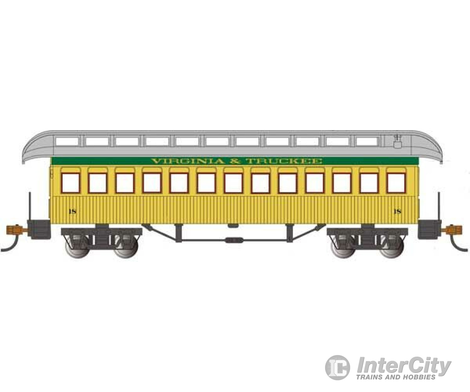 Bachmann 15107 Old Time Wood Coach With Round-End Clerestory Roof - Ready To Run -- Virginia &