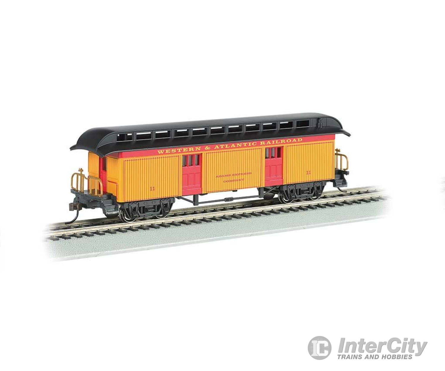 Bachmann 15301 Old Time Wood Baggage With Round-End Clerestory Roof - Ready To Run -- Western &