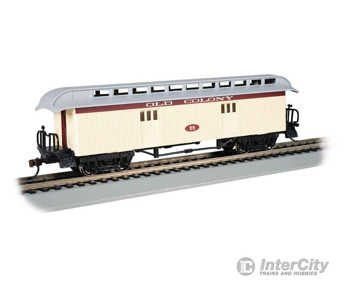 Bachmann 15306 Old Time Wood Baggage With Round-End Clerestory Roof - Ready To Run -- Colony