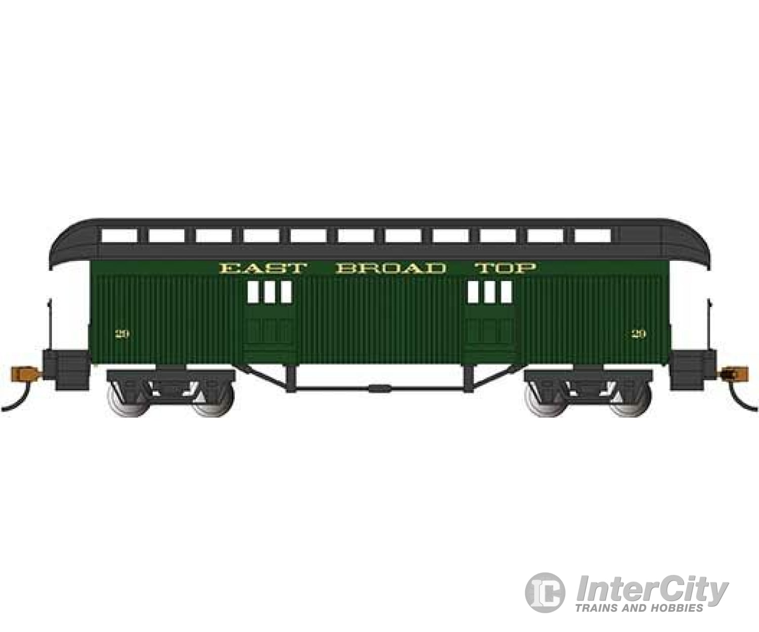 Bachmann 15308 Old Time Wood Baggage With Round-End Clerestory Roof - Ready To Run -- East Broad Top