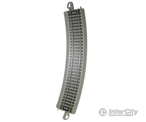 Bachmann 160-44580 Bulk E-Z Track(R) W/Nickel Silver Rail Grey Roadbed - 18’ Radius Curve Per