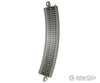 Bachmann 160-44580 Bulk E-Z Track(R) W/Nickel Silver Rail Grey Roadbed - 18’ Radius Curve Per