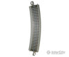 Bachmann 160-44583 Bulk E-Z Track(R) W/Nickel Silver Rail Grey Roadbed - 22’ Radius Curve Per