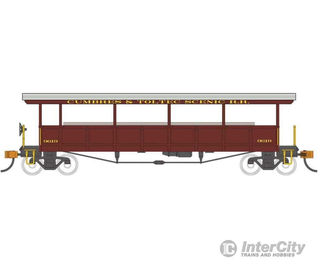 Bachmann 17433 Open-Sided Excursion Car W/Seats - Ready To Run Silver Series(R) -- Cumbres & Toltec