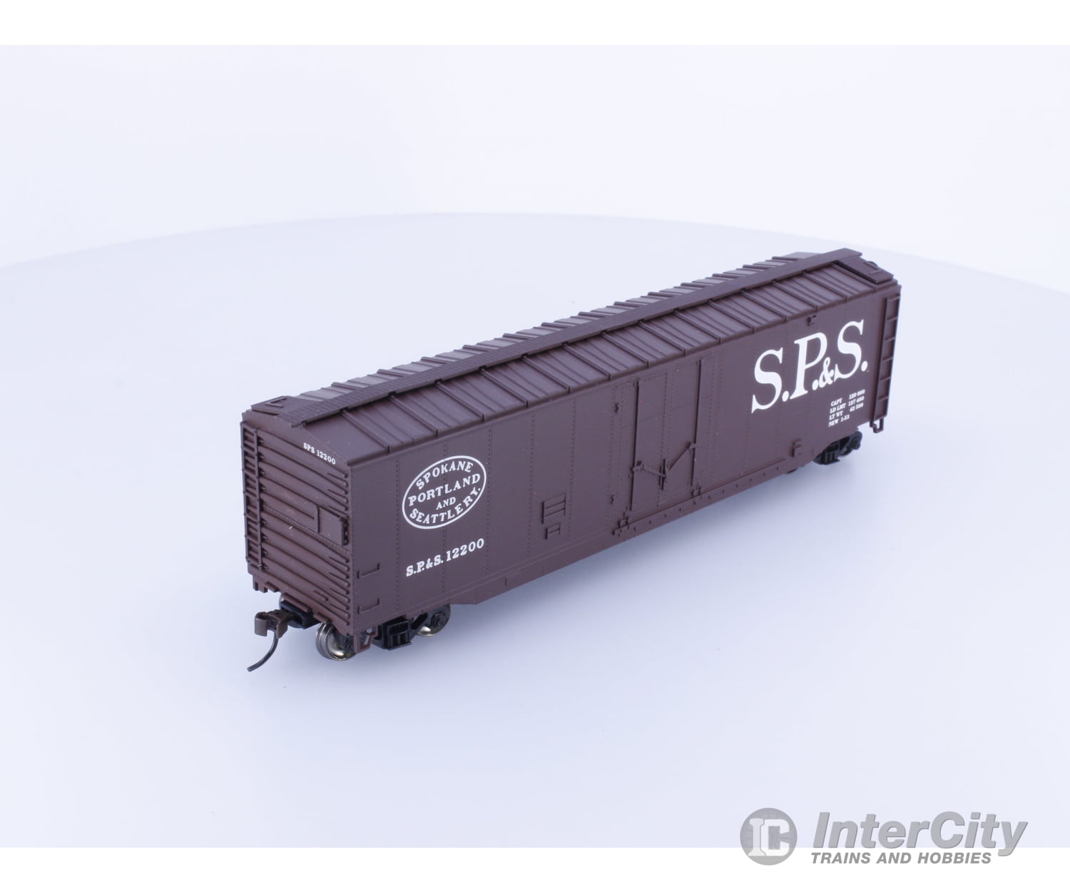Bachmann 18045 HO 50’ Plug Door Box Car Spokane Portland and Seattle (SPS) 12200 Freight Cars