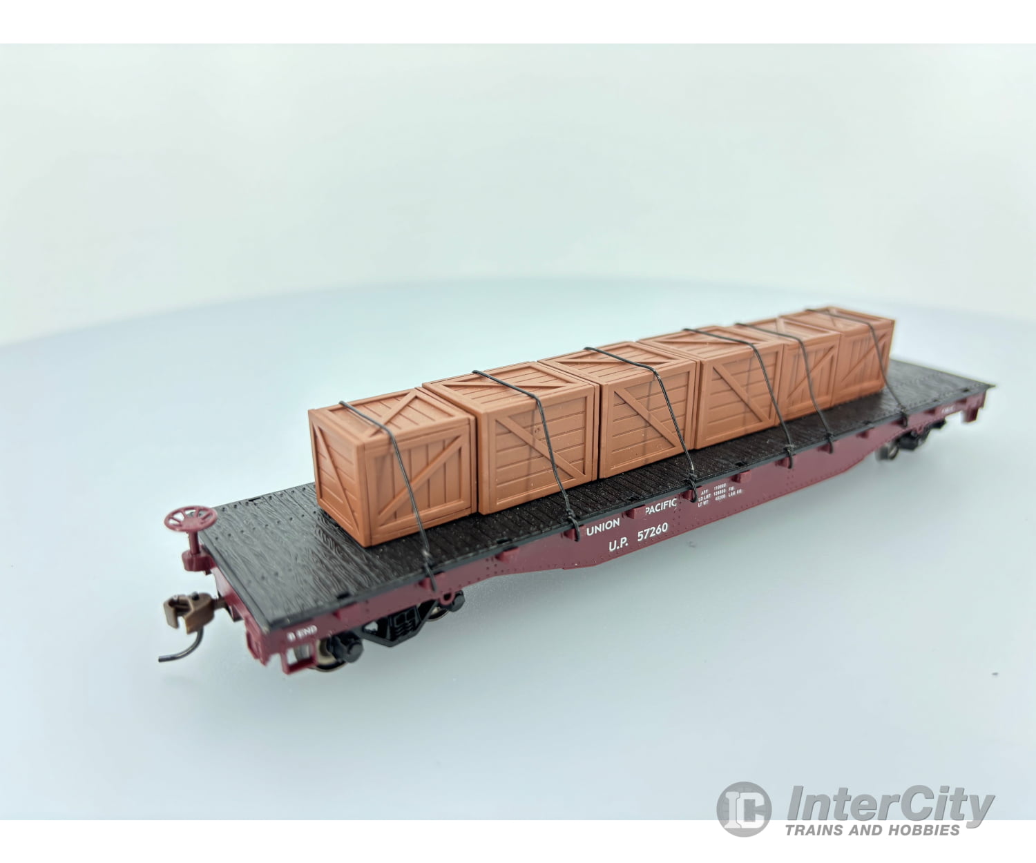 Bachmann 18922 Ho Flat Car With Load Union Pacific (Up) 57260 Freight Cars
