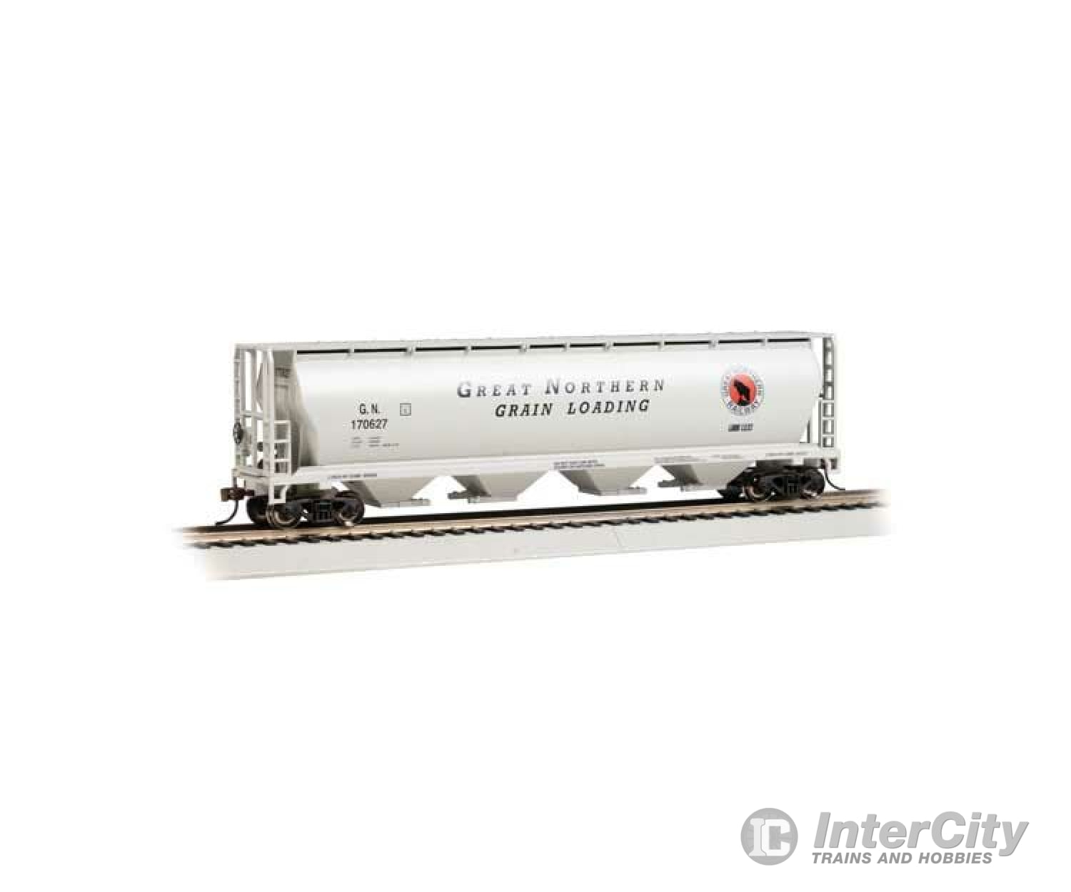 Bachmann 19111 Canadian Cylindrical 4-Bay Grain Hopper - Ready To Run Silver Series(R) -- Great