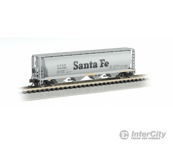 Bachmann 19152 Canadian Cylindrical 4-Bay Grain Hopper - Ready To Run Silver Series(R) -- Atchison