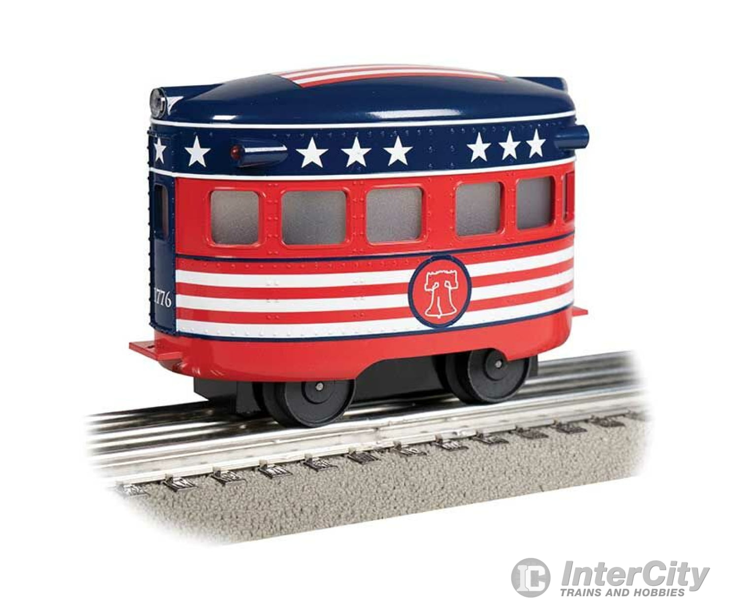 Bachmann 23701 Eggliner - 3-Rail Conventional Ac -- Independence Day (Red White Blue) Locomotives &