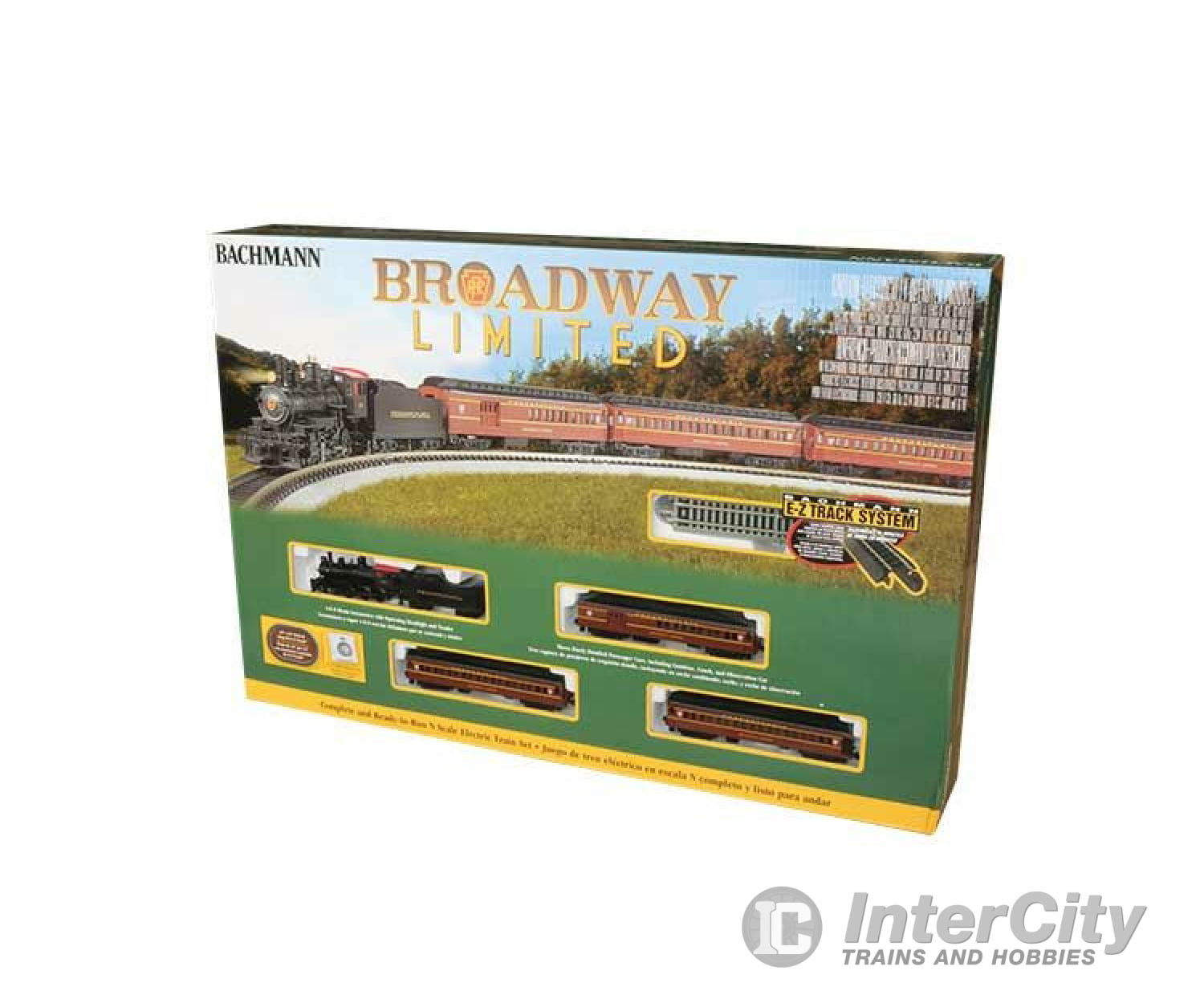 Bachmann 24026 The Broadway Limited -- 4-6-0 Loco 3 60 Heavyweight Cars 34 X 24 Track Oval Power