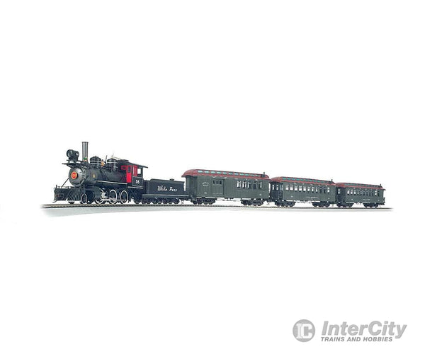 Bachmann 25024 White Pass & Yukon -- 2-6-0 Loco Wood Combine Coach; 56 X 38 Track Oval Power Pack