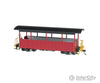 Bachmann 26004 Wood Excursion Car - Ready To Run -- Painted Unlettered (Burgundy Black Roof)