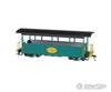 Bachmann 26005 Wood Excursion Car - Ready To Run -- H. Lee Riley (Green Black Roof) Passenger Cars