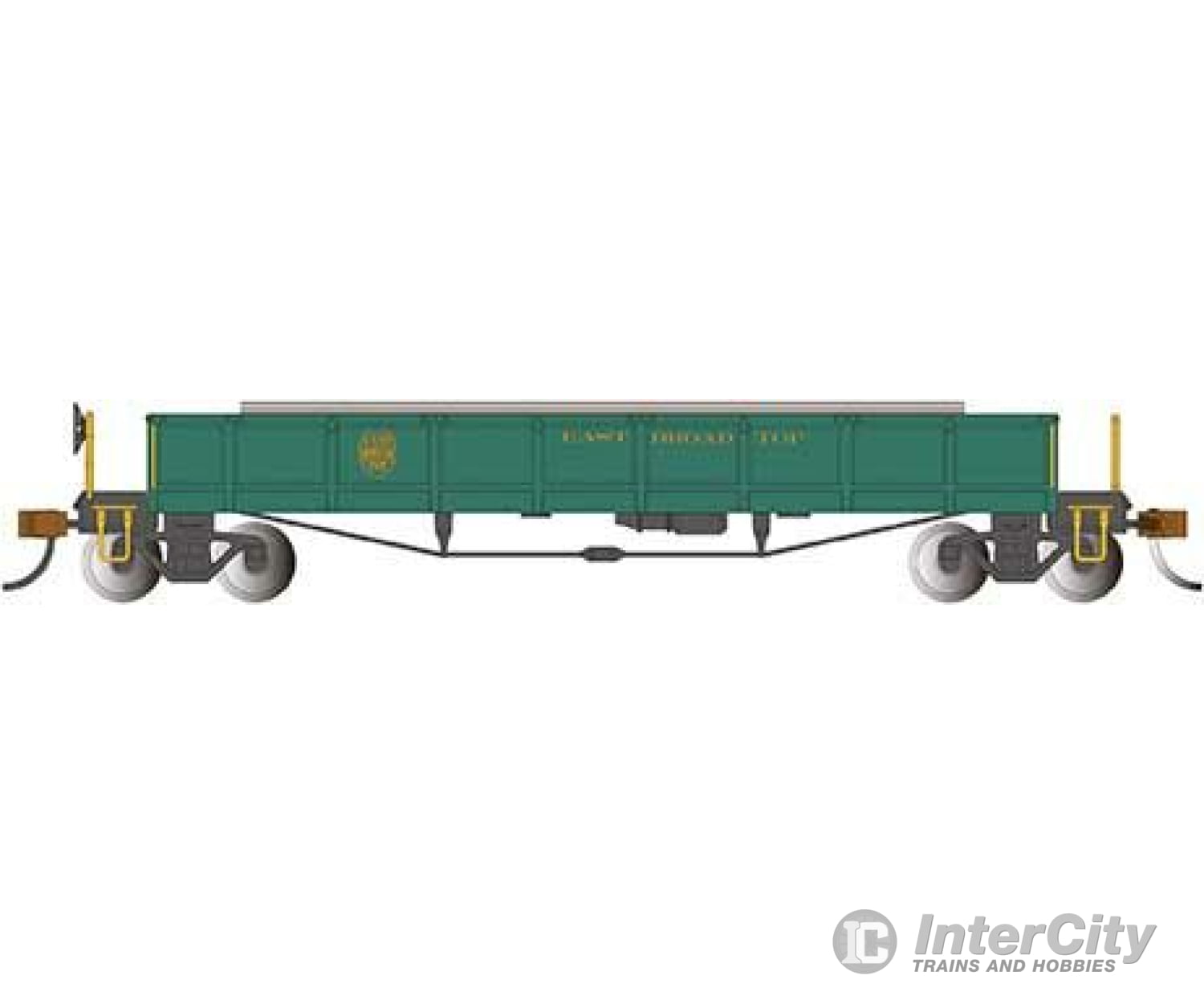 Bachmann 26033 Wood Gondola-Style Excursion Car - Ready To Run Spectrum(R) -- East Broad Top (Green)