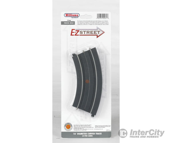 Bachmann 261 E-Z Street Track For Operating Vehicles & Trolleys -- D-16 Curve Pkg(4) Cars Trucks