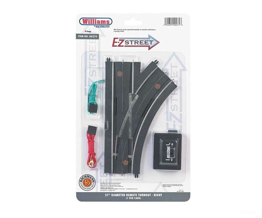 Bachmann 274 Track For Operating Vehicles & Trolleys - E-Z Street(R) -- 21 Diameter Remote Turnout
