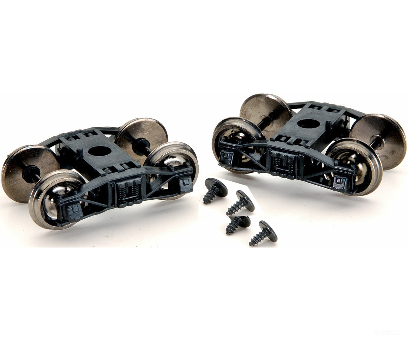 Bachmann 29903 Spectrum(R) On30 Trucks W/Wheel Sets -- Freight - Arch Bar Long Wheelbase (Matches