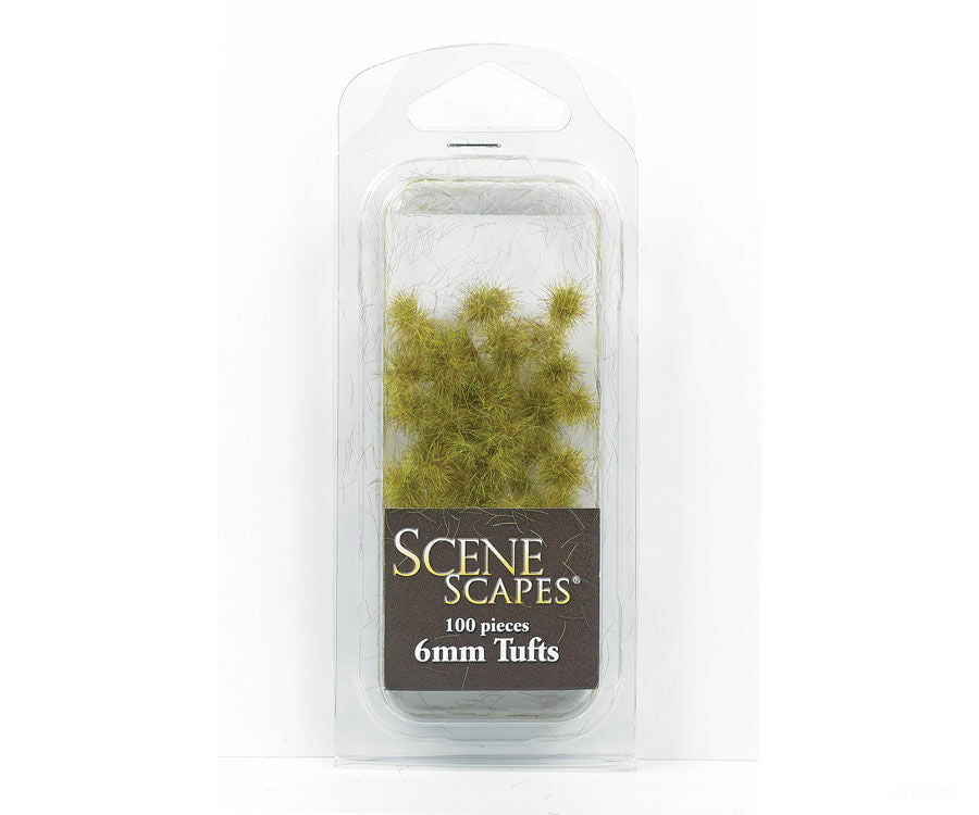 Bachmann 31033 Grass Tufts - Scenescapes(R) -- Tan 1/4 .6Cm Tall Fibers Pkg(100) & Scenery Mats