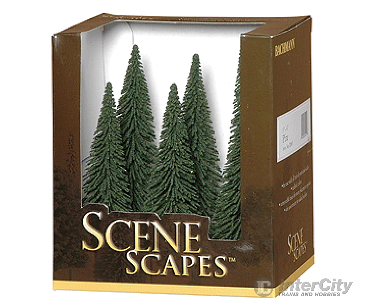 Bachmann 32001 Pine Trees - Scenescapes(Tm) -- 5 To 6 12.7 15.2Cm Pkg(6) & Vegetation