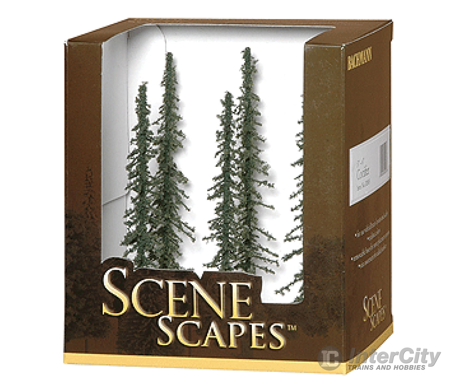 Bachmann 32003 Conifer Trees - Scenescapes(Tm) -- 5 To 6 12.7 15.2Cm Pkg(6) & Vegetation