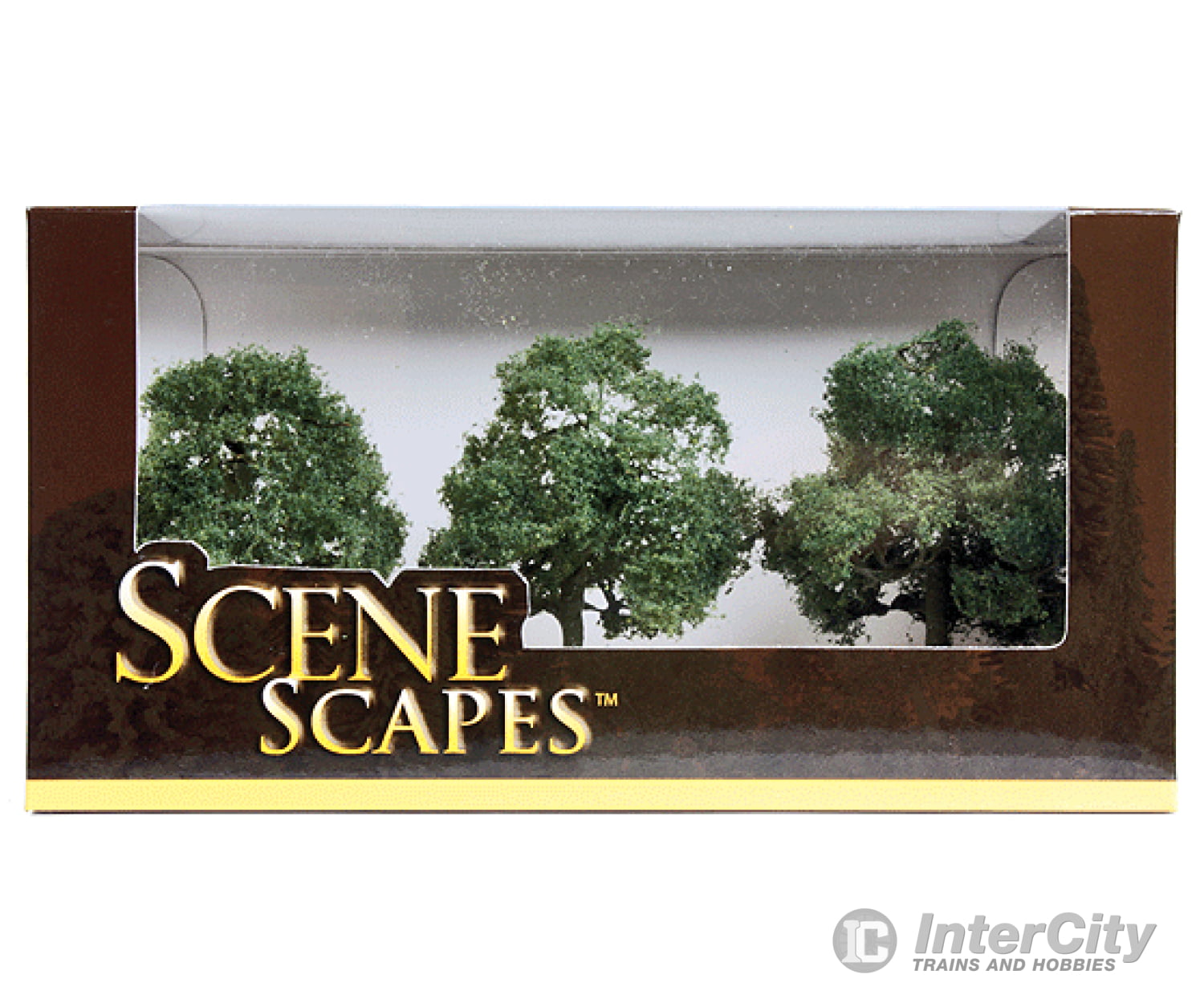 Bachmann 32013 Oak Trees - Scenescapes(Tm) -- 3 3-1/2 7.6 8.9Cm Pkg(3) & Vegetation