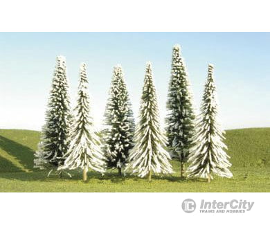 Bachmann 32154 Snow Covered Pines - Scenescapes(Tm) -- 5 To 6 12.7 15.2Cm Pkg(24) Trees & Vegetation