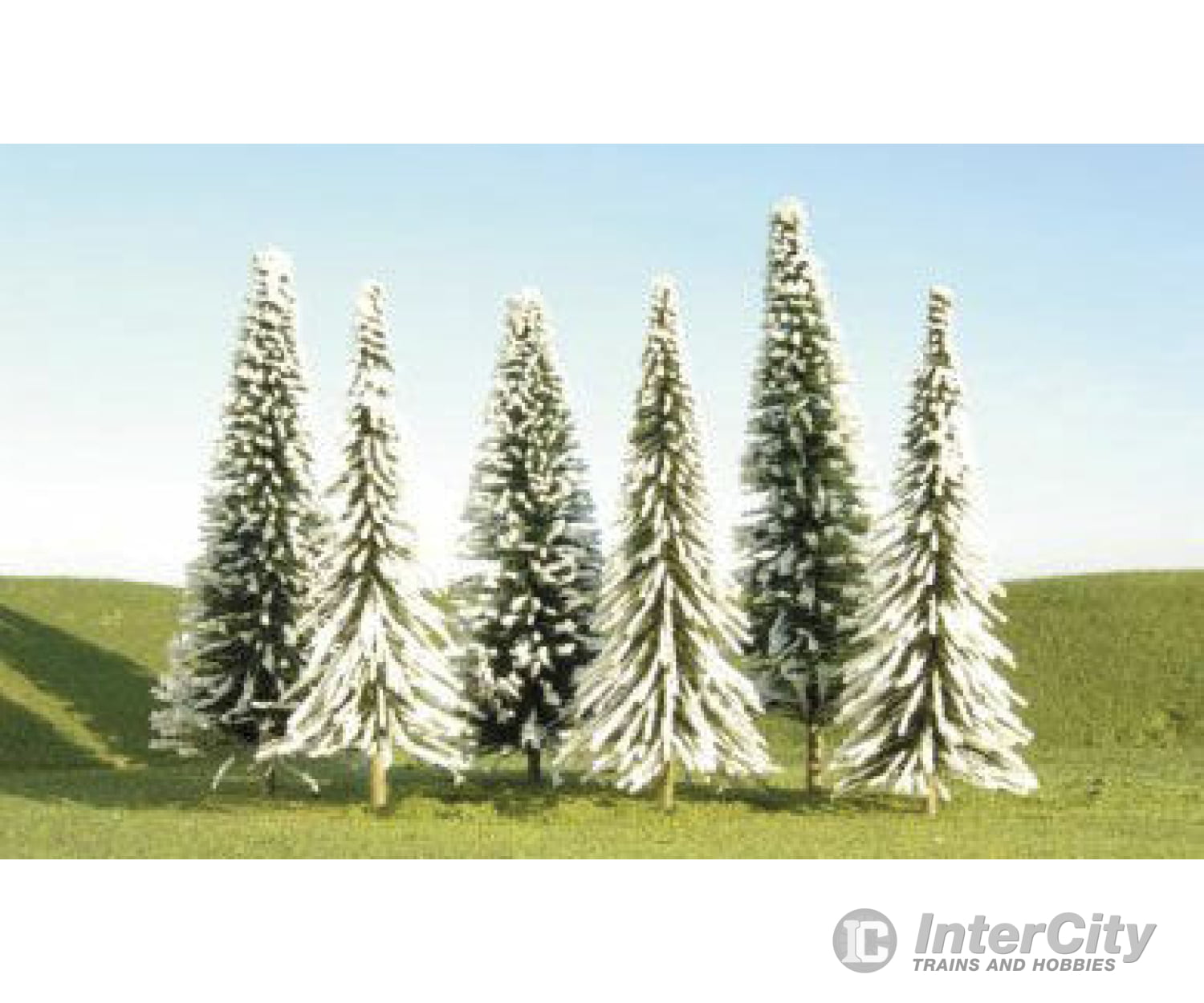 Bachmann 32154 Snow Covered Pines - Scenescapes(Tm) -- 5 To 6 12.7 15.2Cm Pkg(24) Trees & Vegetation