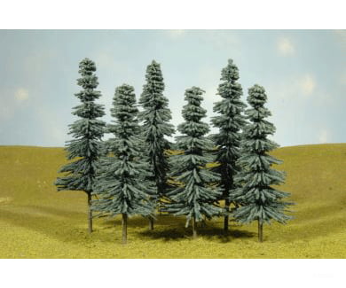 Bachmann 32212 Blue Spruce Trees - Scenescapes(Tm) -- 8 10 20.3 25.4Cm Tall Pkg(3) & Vegetation