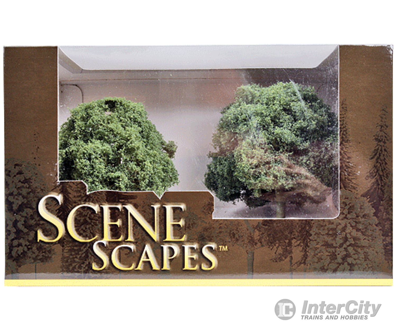 Bachmann 32213 Scenescapes(Tm) Layout-Ready Trees -- Oak 4-1/2 - 5 Tall Pkg(2) & Vegetation