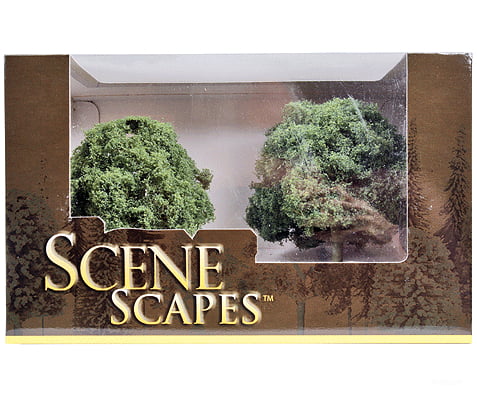 Bachmann 32213 Scenescapes(Tm) Layout-Ready Trees -- Oak 4-1/2 - 5 Tall Pkg(2) & Vegetation